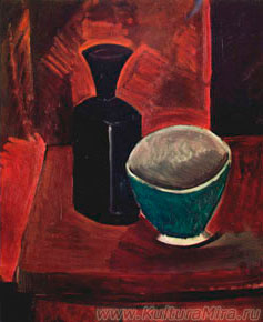 Пабло Пикассо. Зеленая миска и черная бутылка / www.kulturamira.ru
